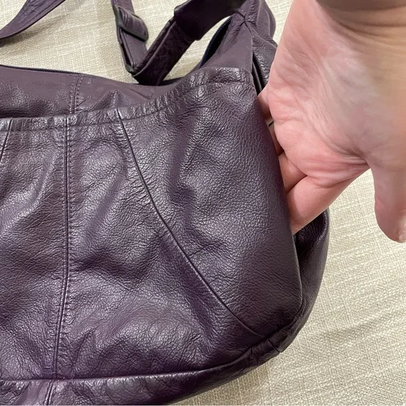 Ace Leather Goods Purple Leather Concealment Purse - Picture 5 of 9